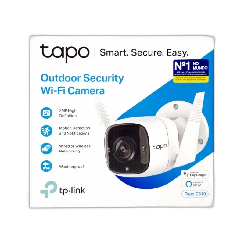 Câmera WiFi Externa TP-Link Tapo C310 3MP com Visão Noturna IR 30m e Áudio Bidirecional - Miniatura 3