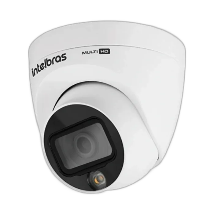 Câmera dome Intelbras VHD 1220 D G6 Full HD 2MP Multi-HD lente 2,8mm em fundo branco