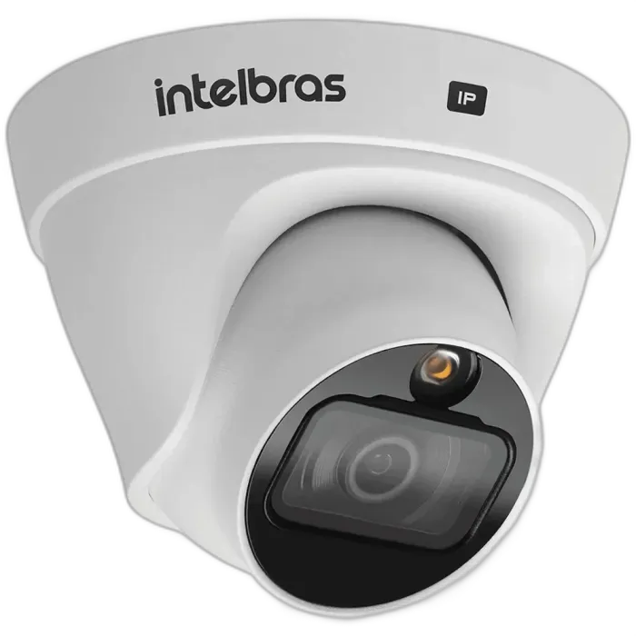Câmera IP Dome Full Color Intelbras VIP 1220 D G4 visão noturna colorida em carcaça discreta