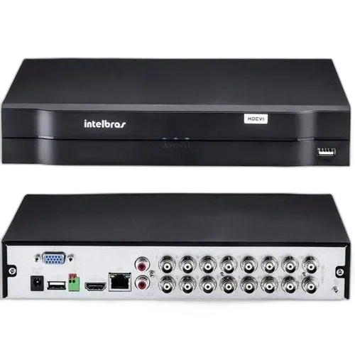 DVR 16 Canais Intelbras MHDX 1116 V2 com saída HDMI e VGA