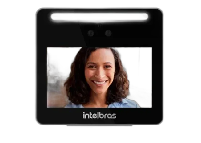 Terminal de Acesso Facial Intelbras SS 3530 MF FACE com display touchscreen 4.3 polegadas