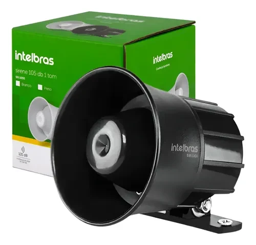 Sirene com fio Intelbras SIR 1000 de 105 dB para alarme - Imagem 1